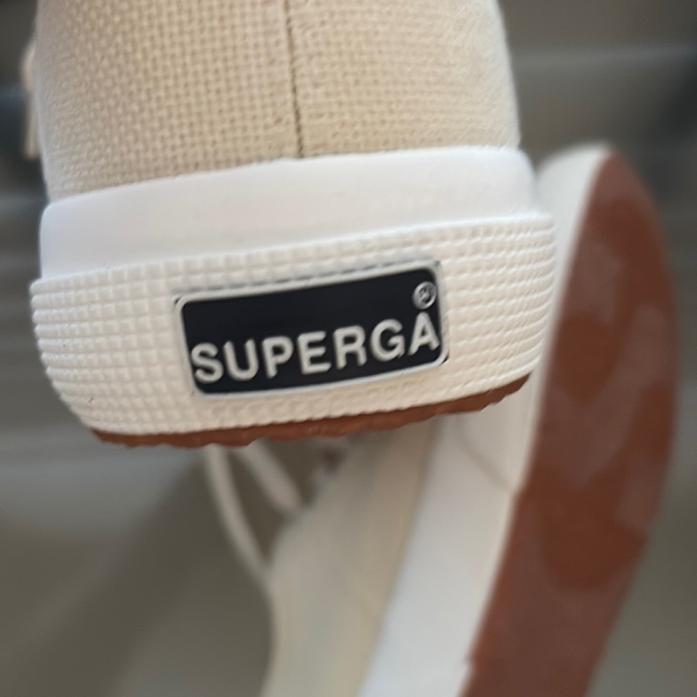 Superga Cream 2750 Cotu Classic Canvas Sneakers - Picture 8 of 9